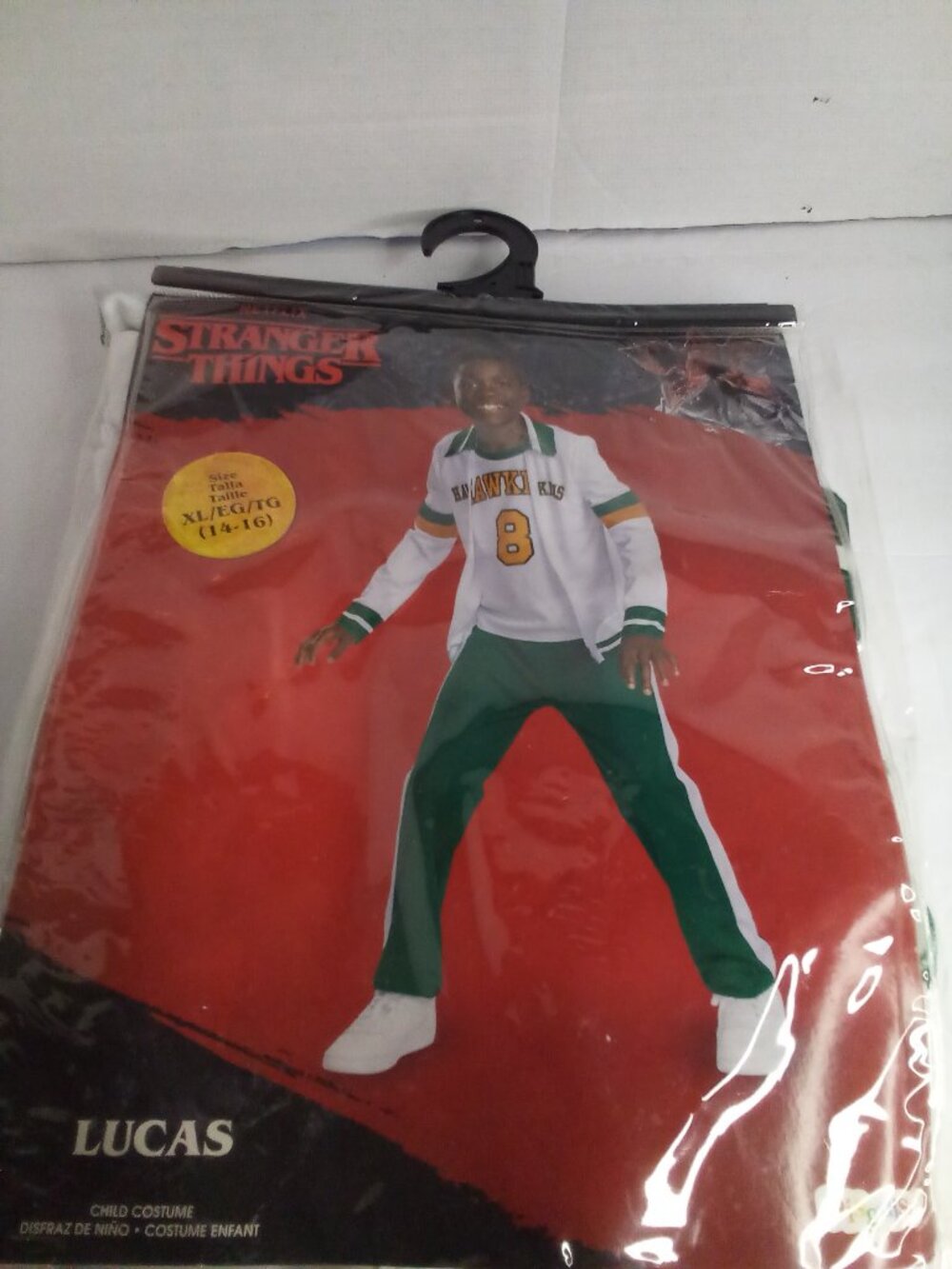 Stranger Things Lucas Costume Kids XL 14 16 Netflix Halloween